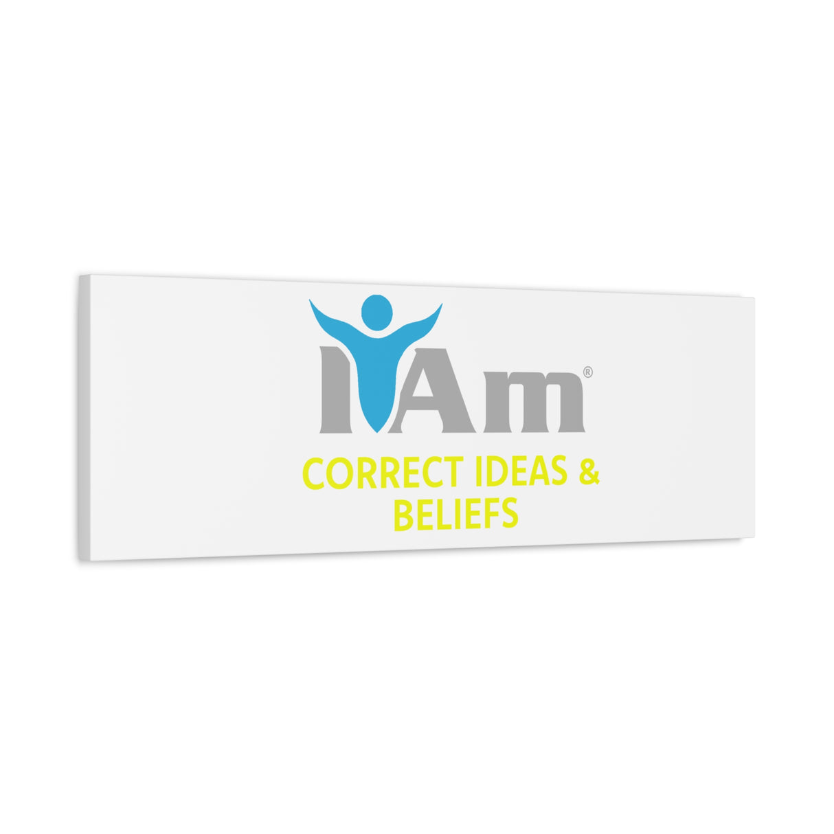 I Am Correct Ideas and Beliefs Canvas Wall Art - Inspirational Home Decor