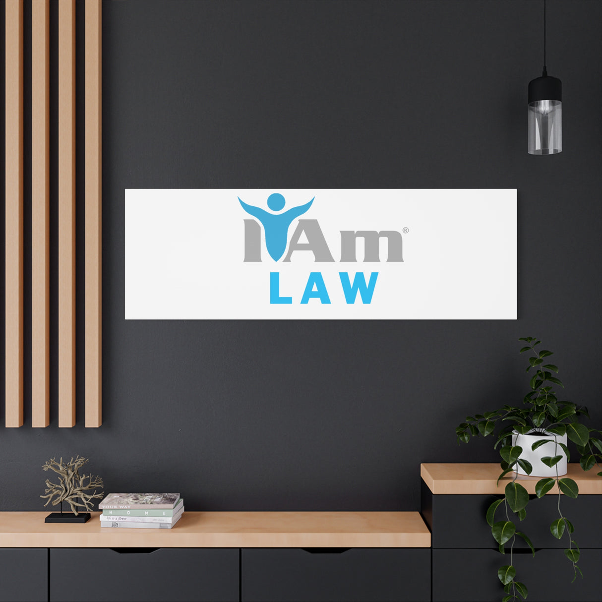 I Am Law Canvas Wall Art - Inspirational Home Decor