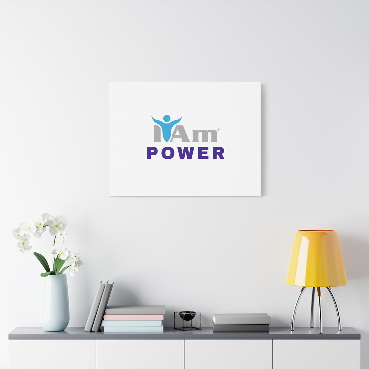 I Am Power Canvas Wall Art - Inspirational Home Decor