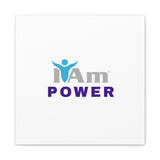 I Am Power Canvas Wall Art - Inspirational Home Decor