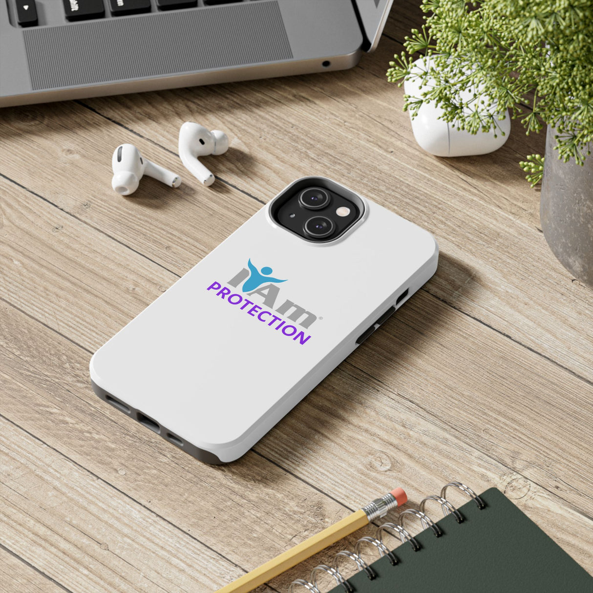 "I Am Protection" Affirmation Inspirational Tough Phone Case - I Am Protection Motivational Design