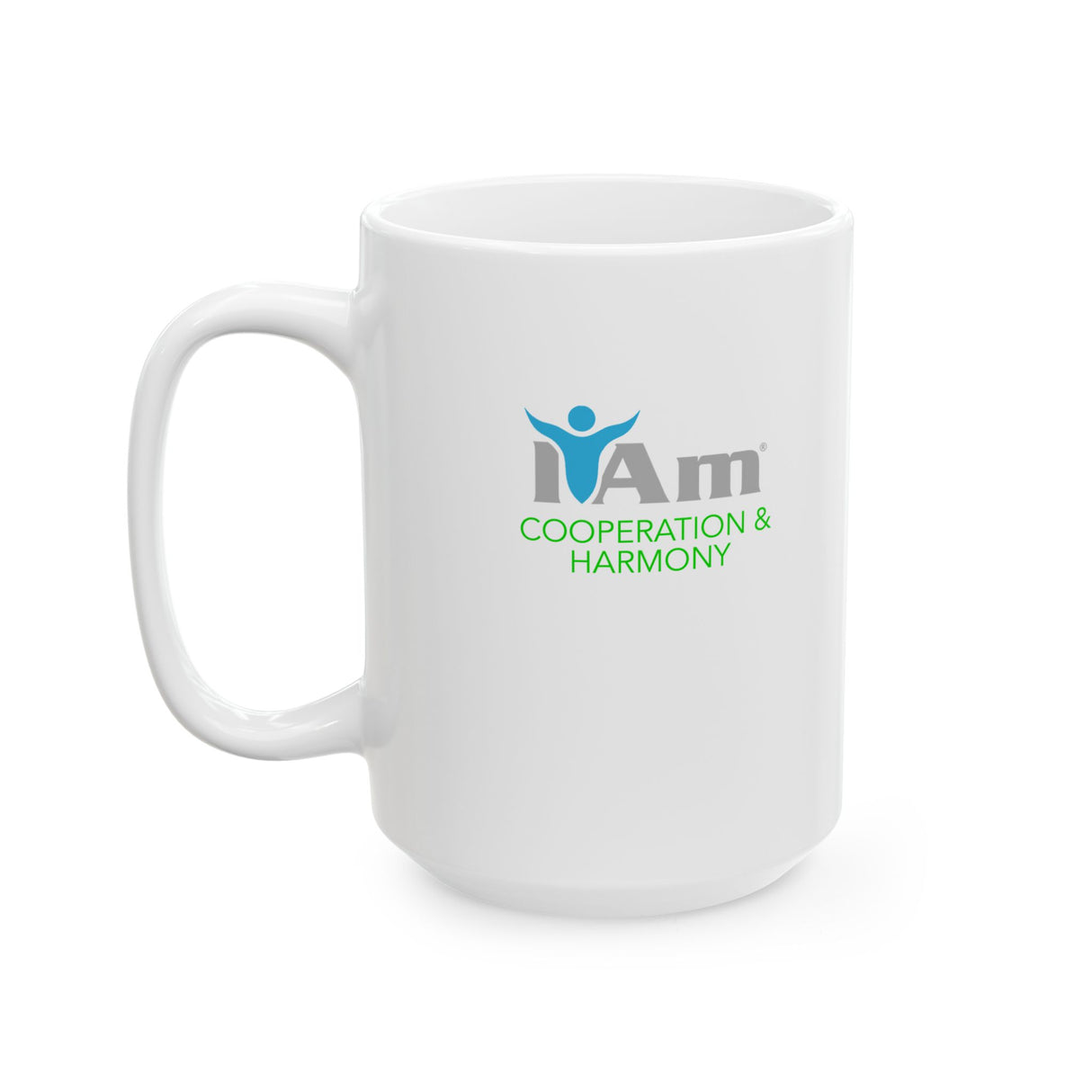 "I Am Cooperation and Harmony" Affirmational Ceramic Mug - Perfect Motivation for Coffee Lovers & Gifts