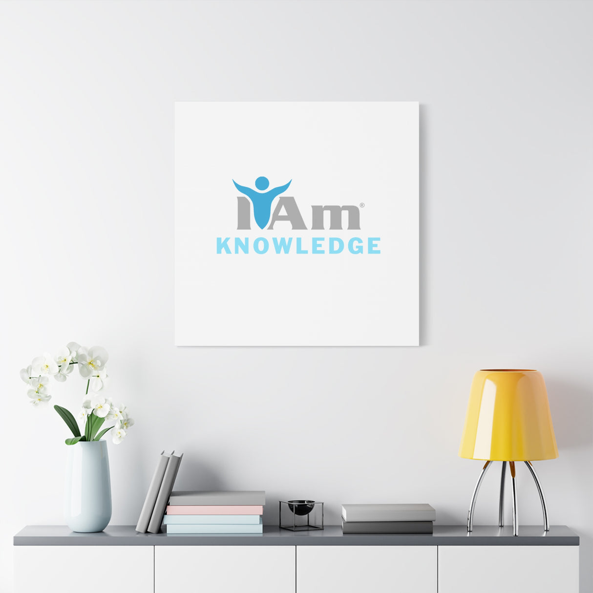 I Am Knowledge Canvas Wall Art - Inspirational Home Decor