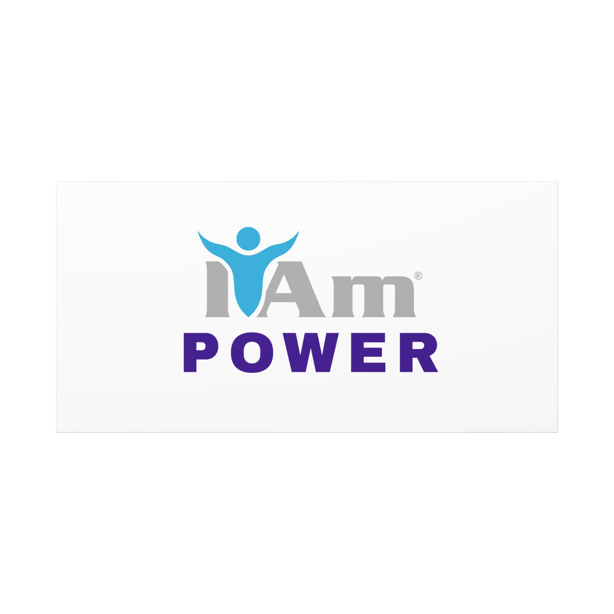 I Am Power Canvas Wall Art - Inspirational Home Decor