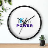 "I Am Power" Motivational Wall Clock - Modern Home Decor for Mindfulness and Serenity