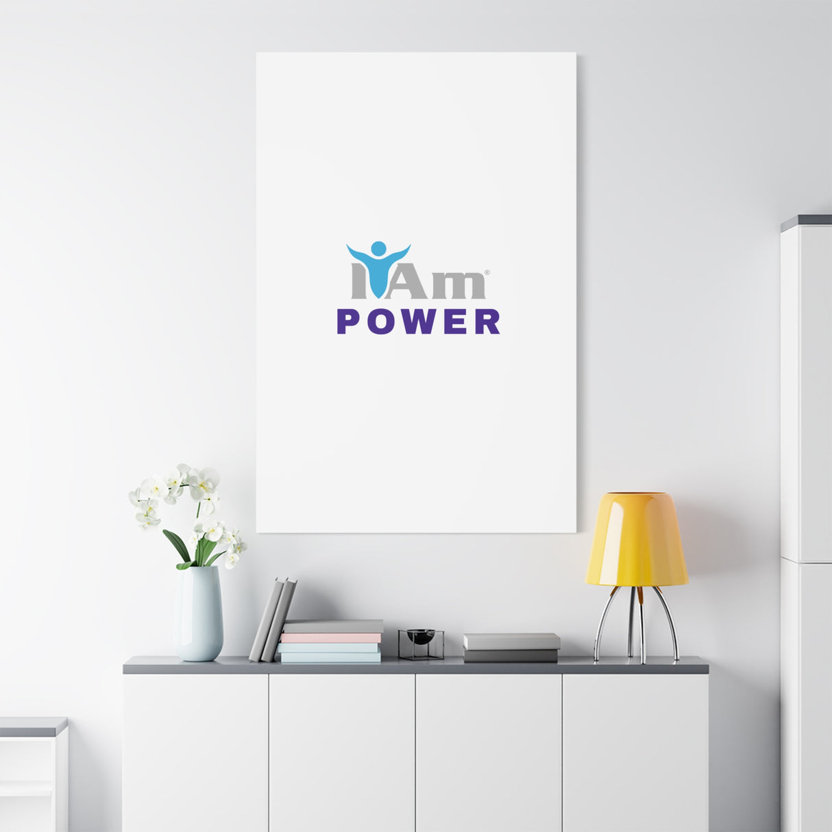 I Am Power Canvas Wall Art - Inspirational Home Decor