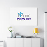 I Am Power Canvas Wall Art - Inspirational Home Decor