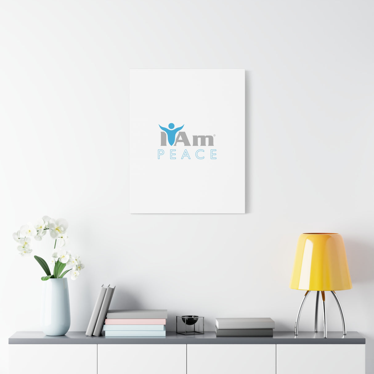 I Am Peace Canvas Wall Art - Inspirational Home Decor