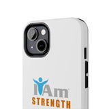 "I Am Strength" Affirmation Inspirational Tough Phone Case - I Am Strength Motivational Design