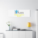 I Am Correct Ideas and Beliefs Canvas Wall Art - Inspirational Home Decor