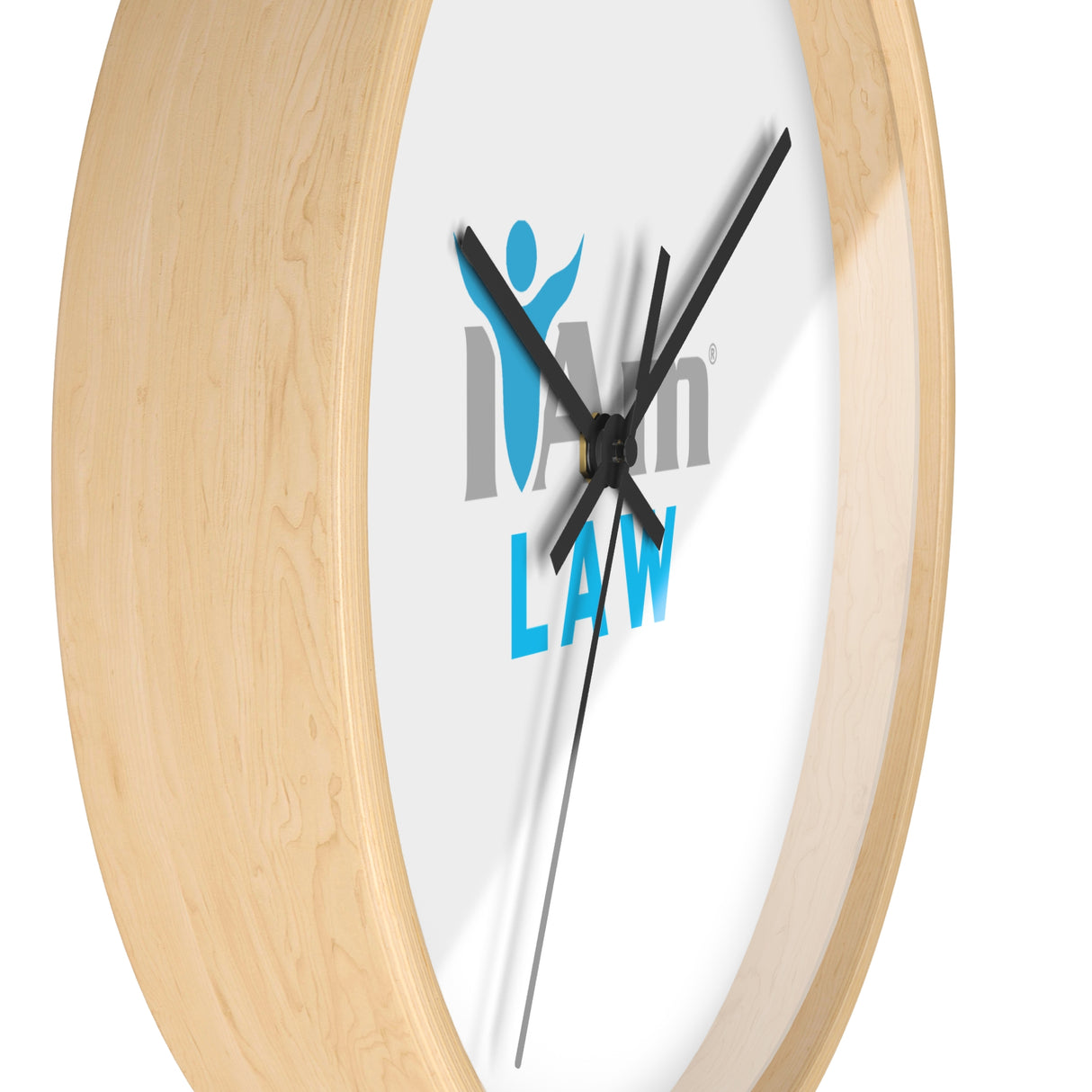 "I Am Law" Motivational Wall Clock - Modern Home Decor for Mindfulness and Serenity