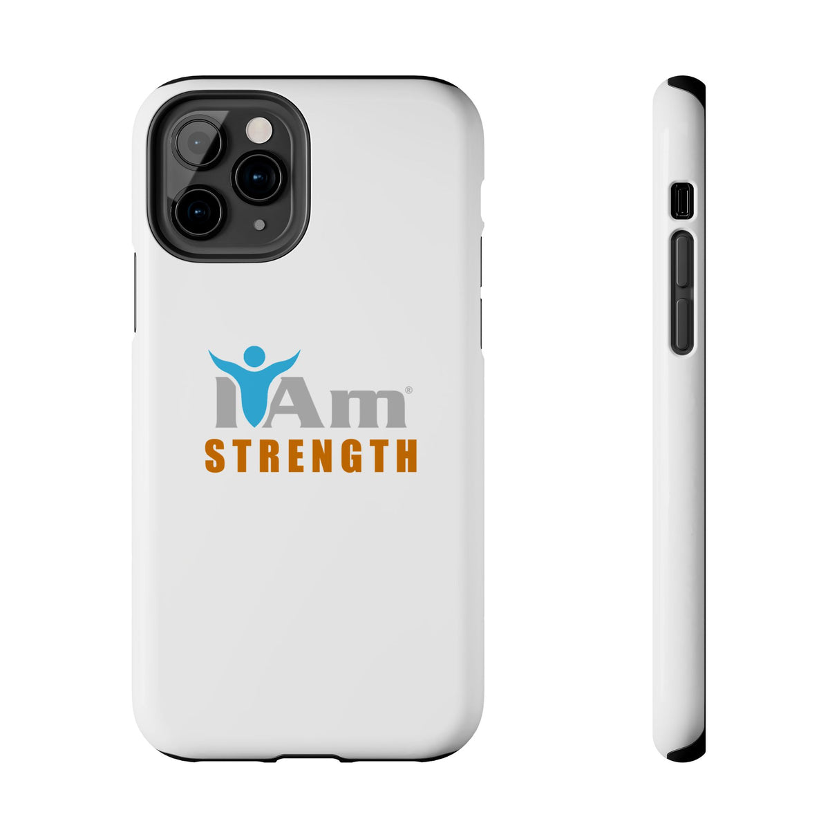 "I Am Strength" Affirmation Inspirational Tough Phone Case - I Am Strength Motivational Design