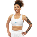 I Am Strength Affirmation Seamless Sports Bra - Comfortable Workout Top for Active Women