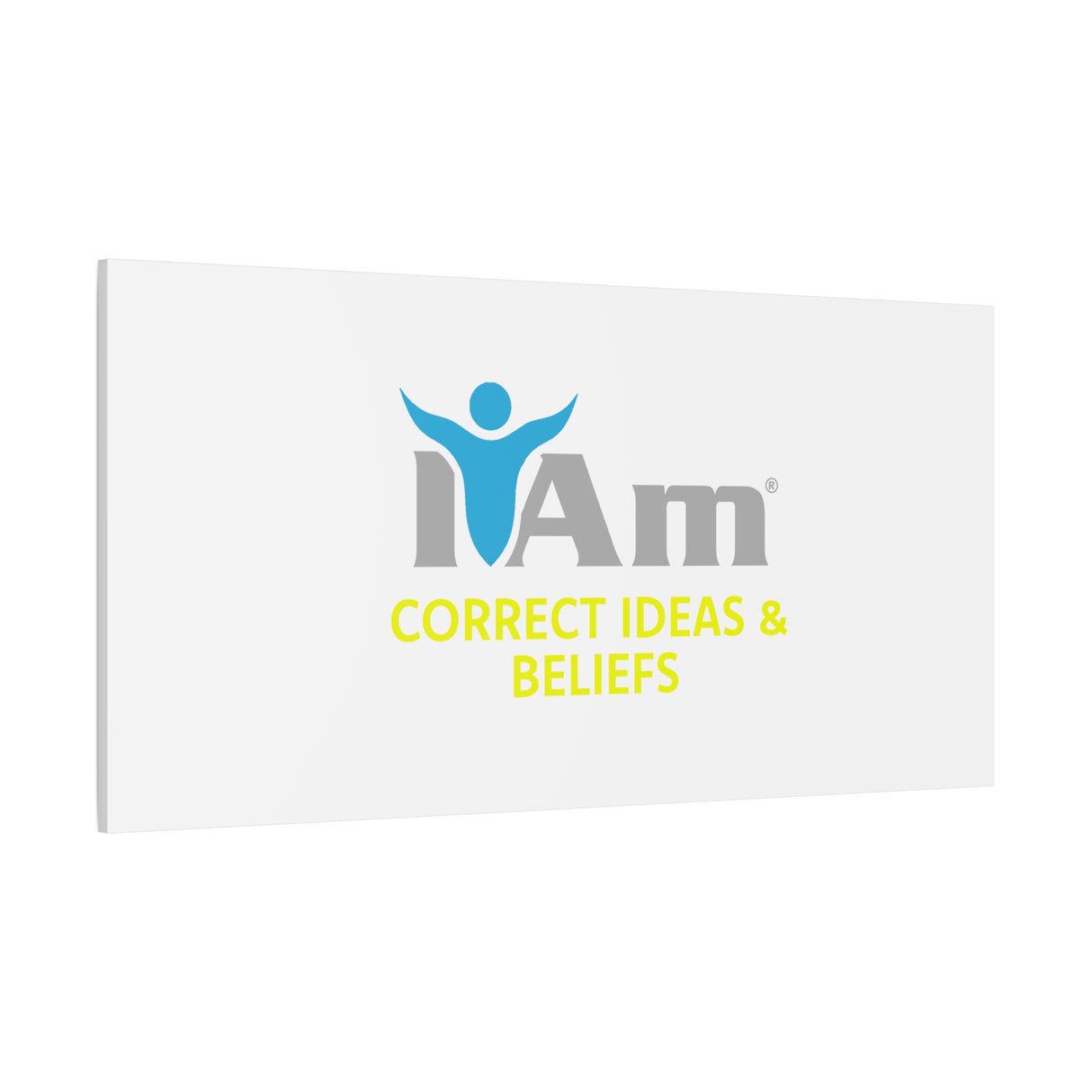 I Am Correct Ideas and Beliefs Canvas Wall Art - Inspirational Home Decor