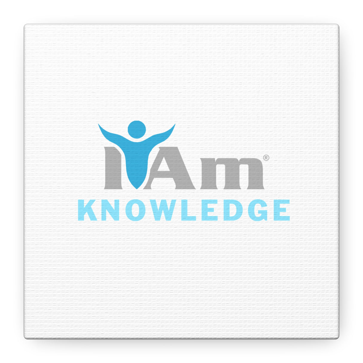 I Am Knowledge Canvas Wall Art - Inspirational Home Decor