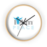 "I Am Peace" Motivational Wall Clock - Modern Home Decor for Mindfulness and Serenity