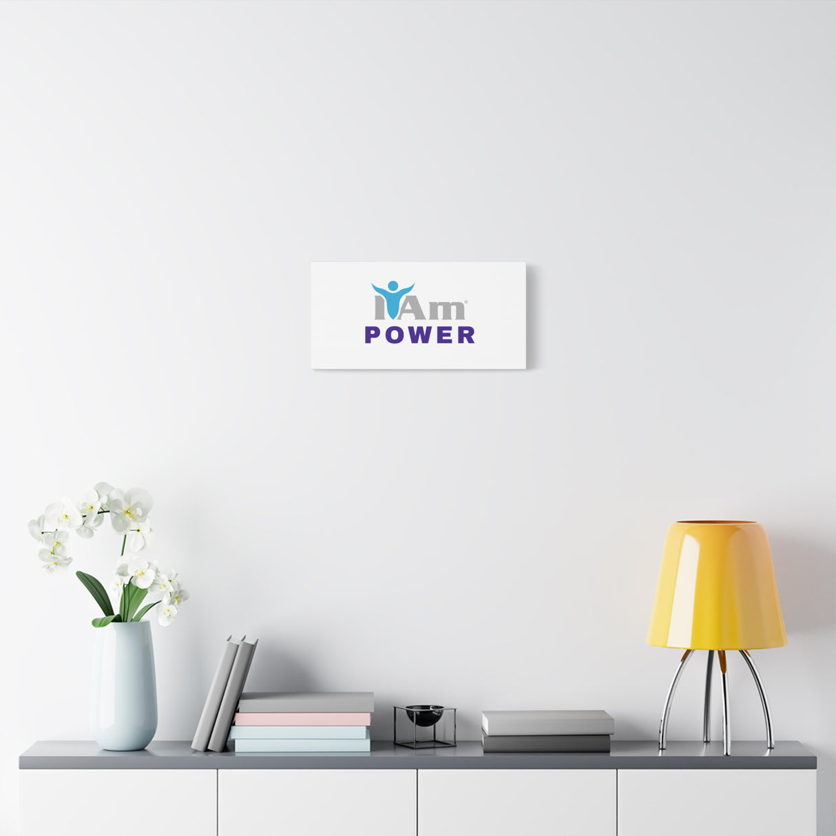 I Am Power Canvas Wall Art - Inspirational Home Decor