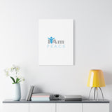 I Am Peace Canvas Wall Art - Inspirational Home Decor