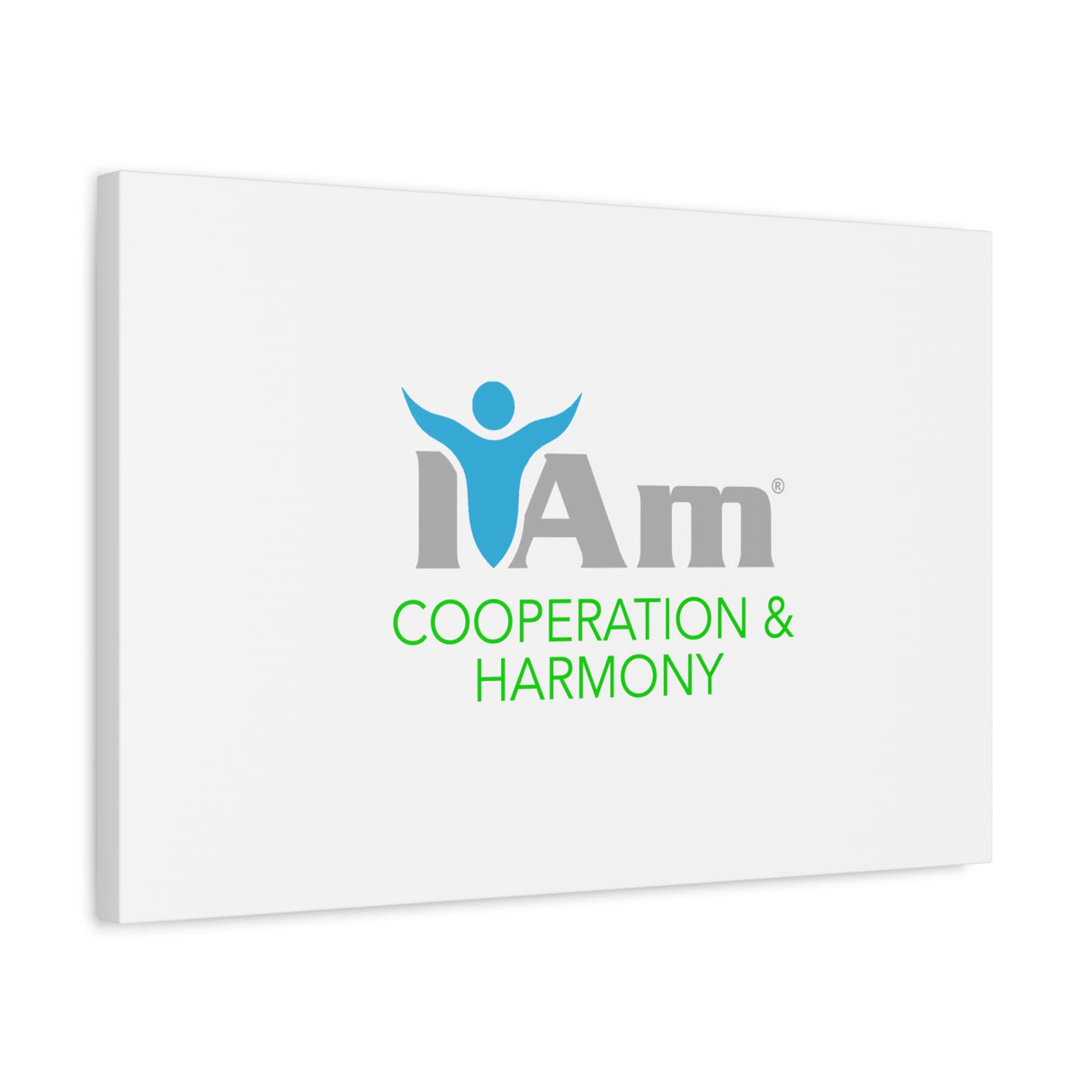 I Am Cooperation and Hamony Canvas Wall Art - Inspirational Home Decor