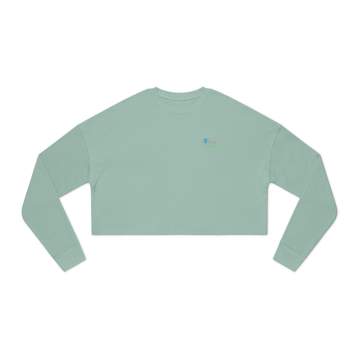 'I Am Cooperation and Harmony' Stylish Women's Cropped Sweatshirt - Perfect for Casual Looks