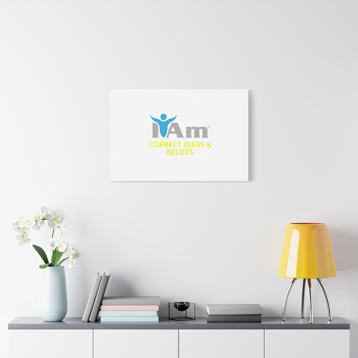 I Am Correct Ideas and Beliefs Canvas Wall Art - Inspirational Home Decor