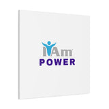 I Am Power Canvas Wall Art - Inspirational Home Decor