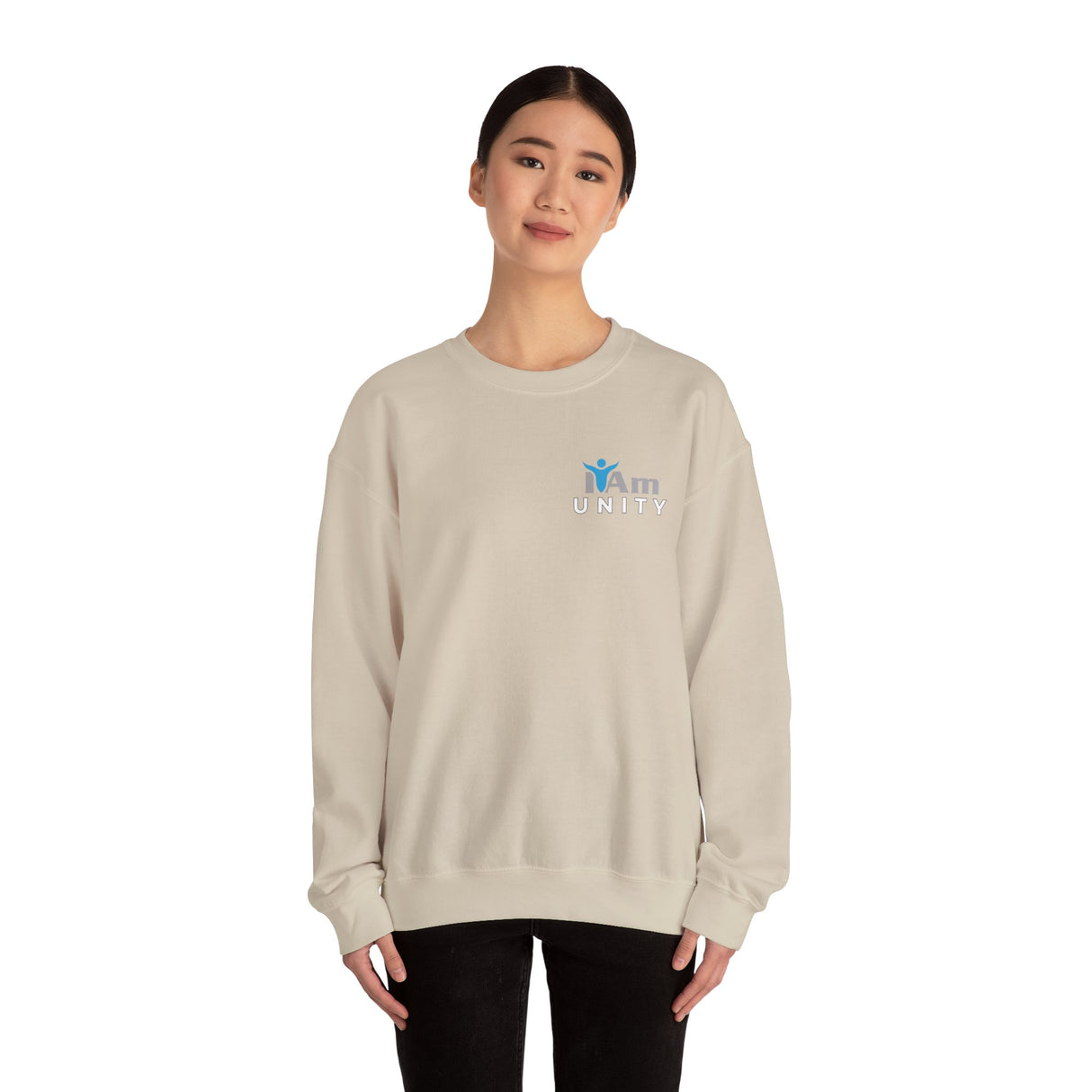 "I Am Unity" Affirmation Unisex Crewneck Sweatshirt - "I Am" Inspirational Design