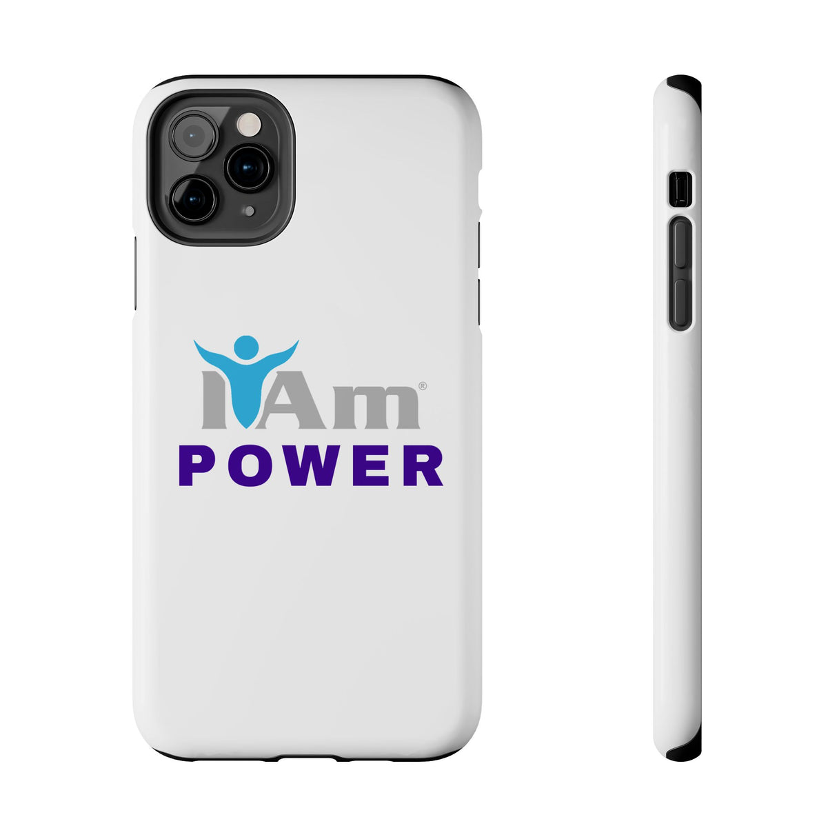 "I Am Power" Affirmation Inspirational Tough Phone Case - I Am POWER Motivational Design