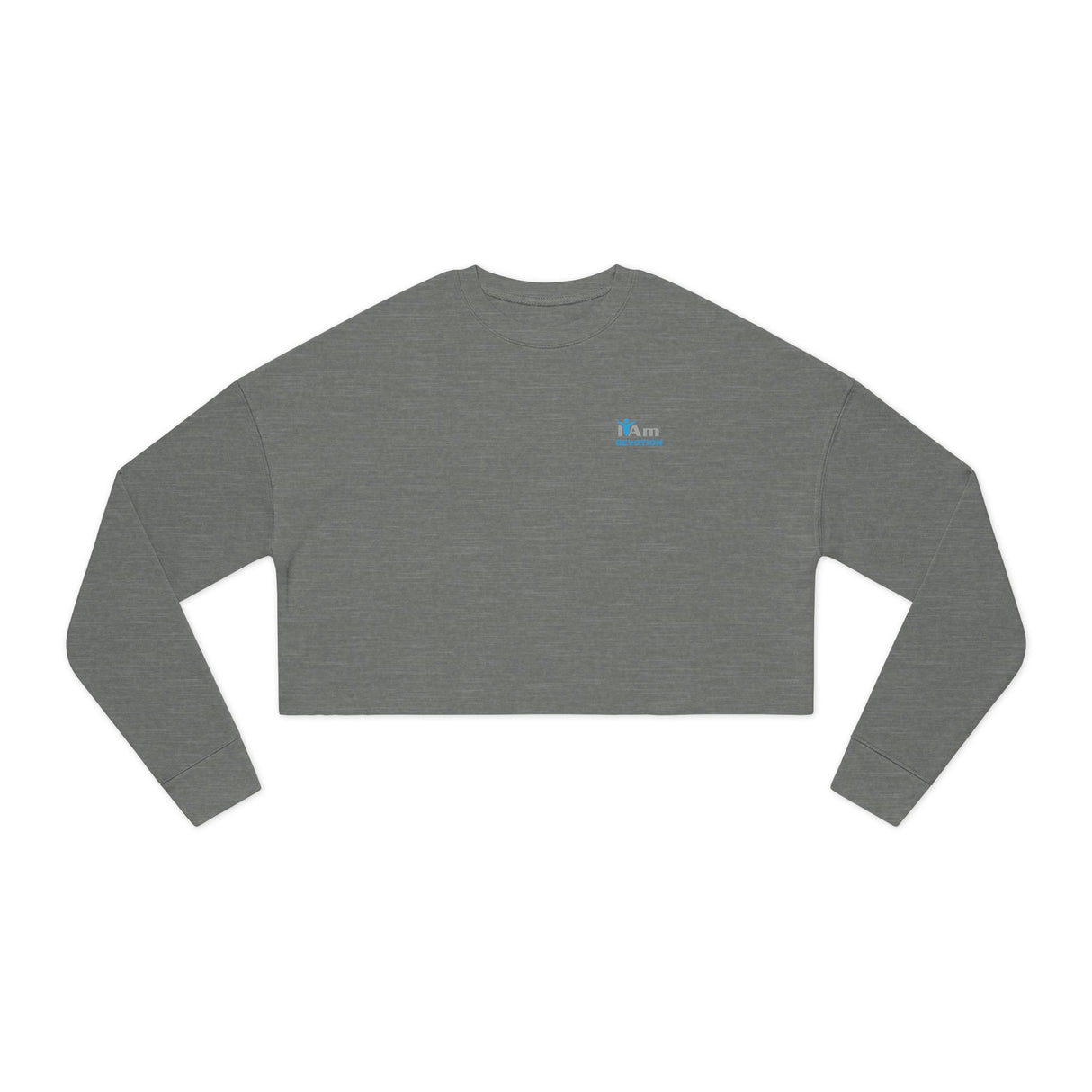 'I Am Devotion' Stylish Women's Cropped Sweatshirt - Perfect for Casual Looks