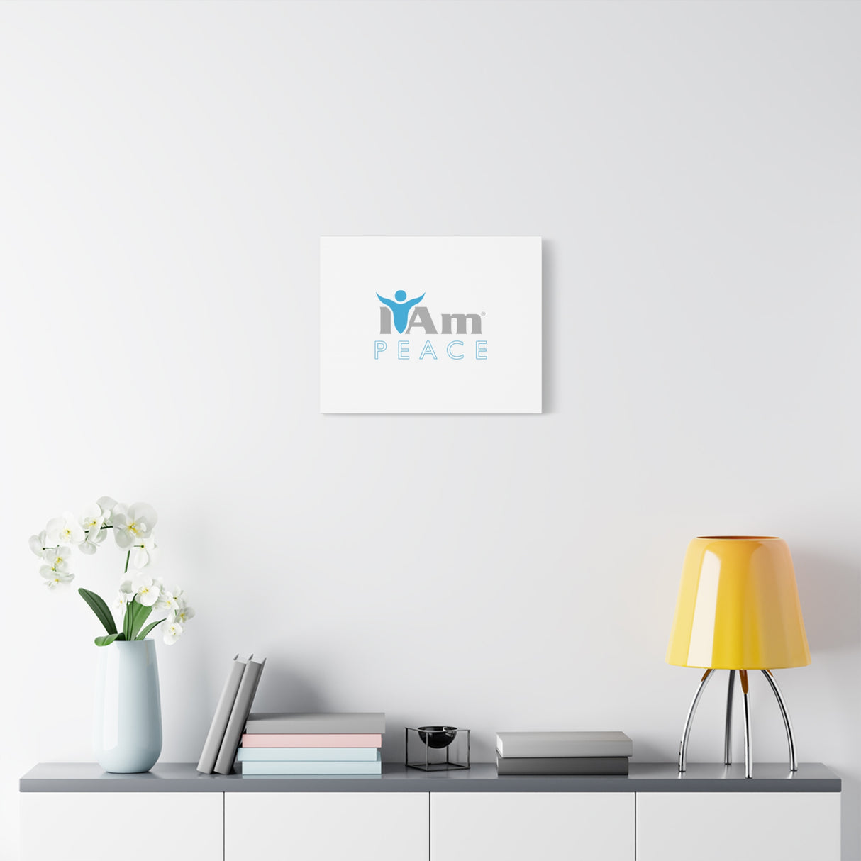 I Am Peace Canvas Wall Art - Inspirational Home Decor