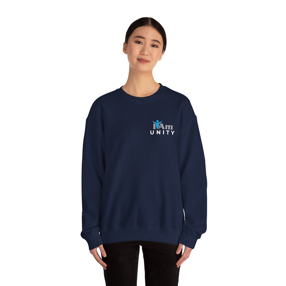 "I Am Unity" Affirmation Unisex Crewneck Sweatshirt - "I Am" Inspirational Design