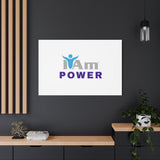 I Am Power Canvas Wall Art - Inspirational Home Decor