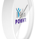 "I Am Power" Motivational Wall Clock - Modern Home Decor for Mindfulness and Serenity