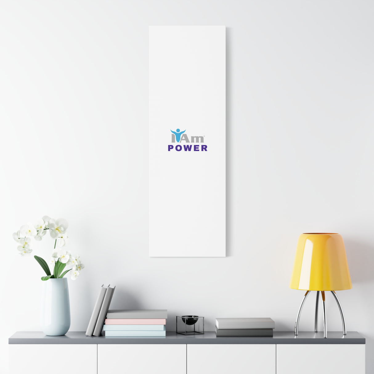 I Am Power Canvas Wall Art - Inspirational Home Decor