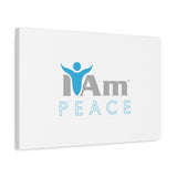 I Am Peace Canvas Wall Art - Inspirational Home Decor