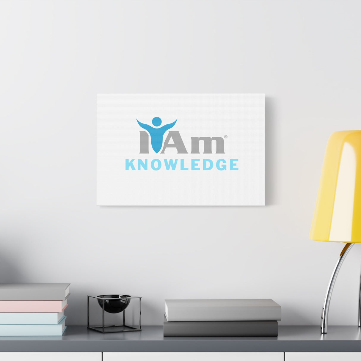 I Am Knowledge Canvas Wall Art - Inspirational Home Decor