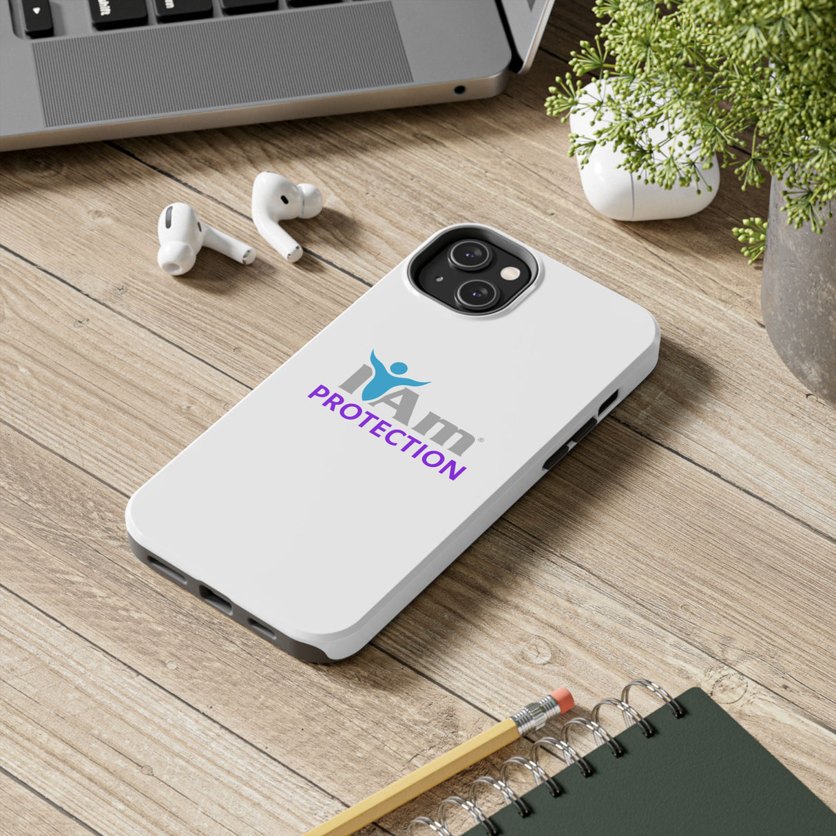 "I Am Protection" Affirmation Inspirational Tough Phone Case - I Am Protection Motivational Design