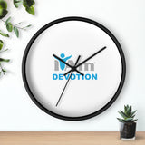 "I Am Devotion" Motivational Wall Clock - Modern Home Decor for Mindfulness and Serenity