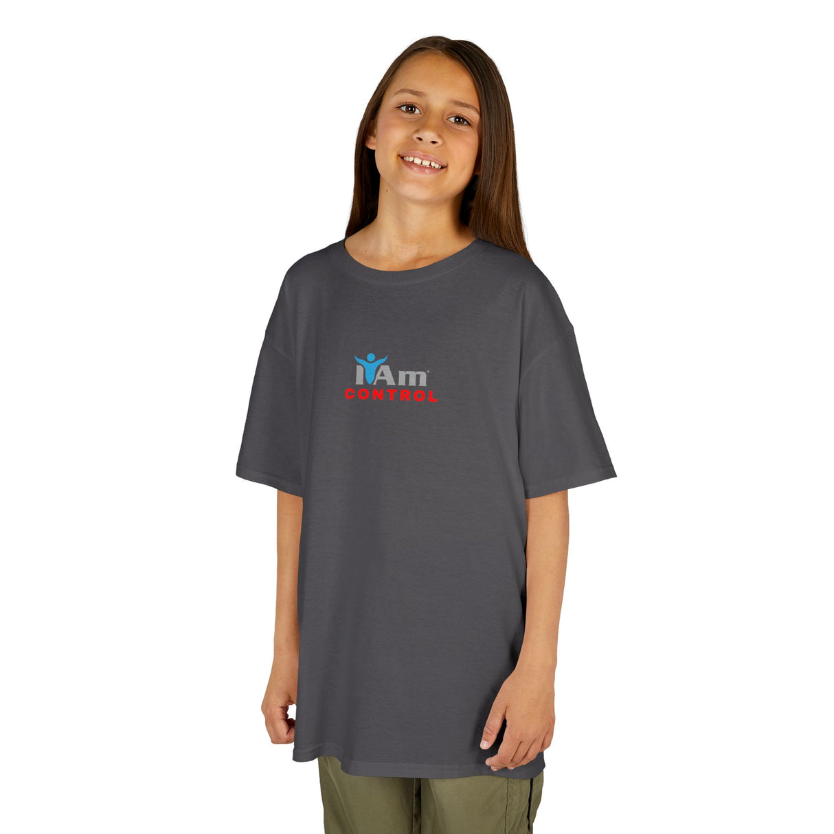 Girls Heavy Cotton 'I Am Control'™ Tee