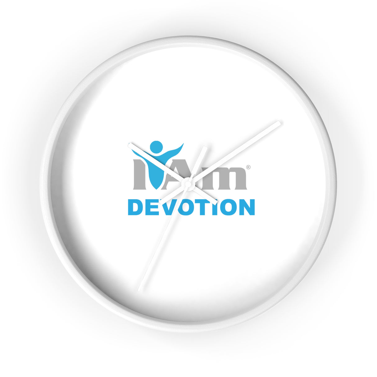 "I Am Devotion" Motivational Wall Clock - Modern Home Decor for Mindfulness and Serenity