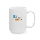 "I Am Strength" Affirmational Ceramic Mug - Perfect Motivation for Coffee Lovers & Gifts