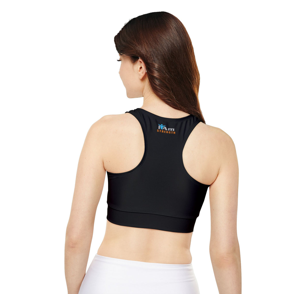 I Am Strength Padded Sports Bra - Empower Your Workout