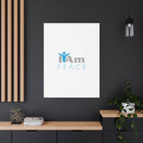 I Am Peace Canvas Wall Art - Inspirational Home Decor