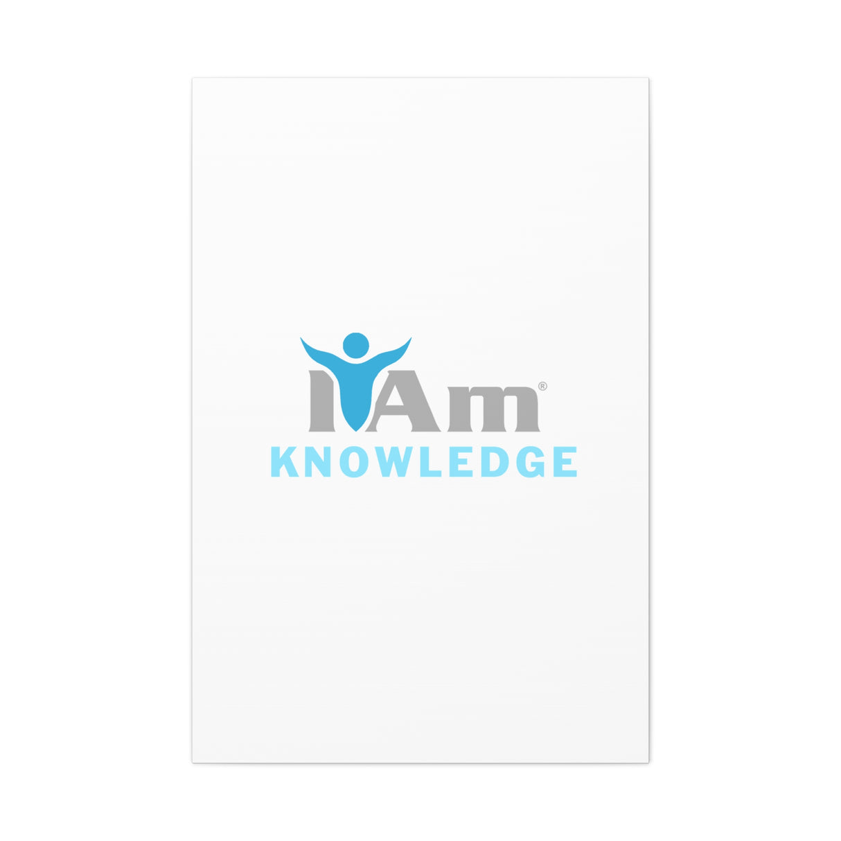 I Am Knowledge Canvas Wall Art - Inspirational Home Decor