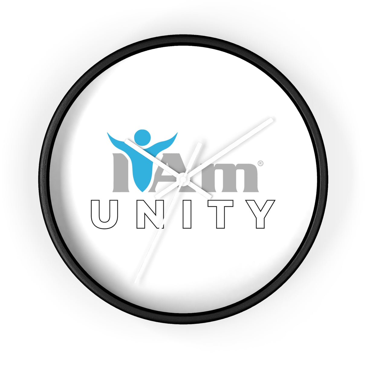 "I Am Unity" Motivational Wall Clock - Modern Home Decor for Mindfulness and Serenity