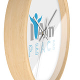 "I Am Peace" Motivational Wall Clock - Modern Home Decor for Mindfulness and Serenity