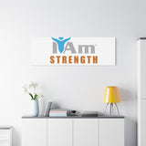 I Am Strength Canvas Wall Art - Inspirational Home Decor