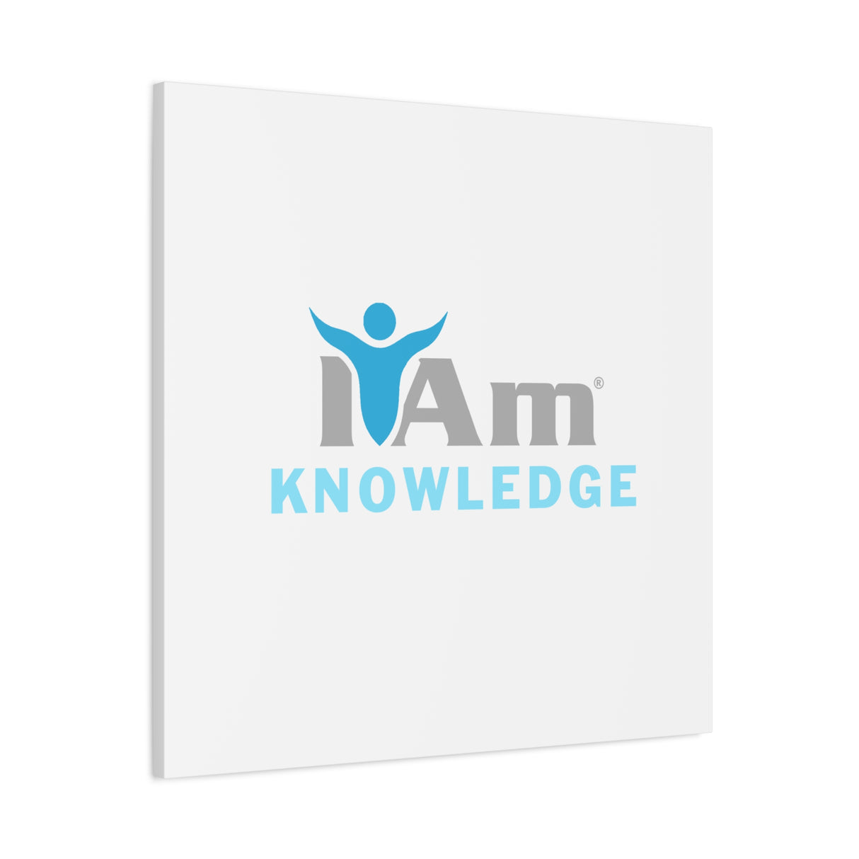 I Am Knowledge Canvas Wall Art - Inspirational Home Decor