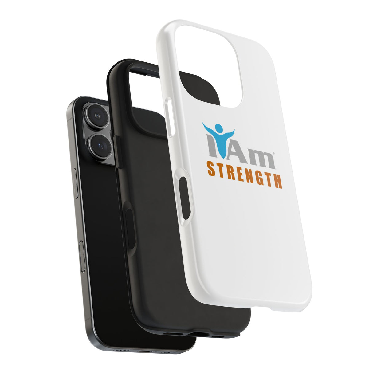 "I Am Strength" Affirmation Inspirational Tough Phone Case - I Am Strength Motivational Design