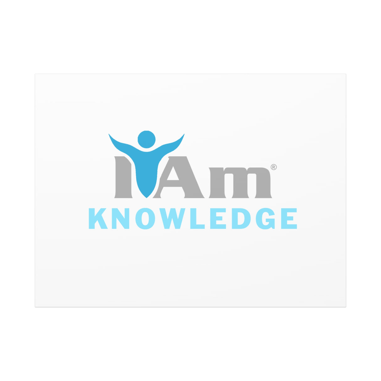 I Am Knowledge Canvas Wall Art - Inspirational Home Decor